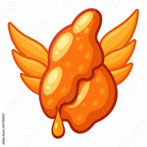 sweet and spicy chicken wings with honey glaze