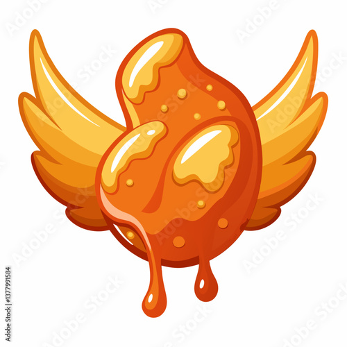 sweet and spicy chicken wings with honey glaze