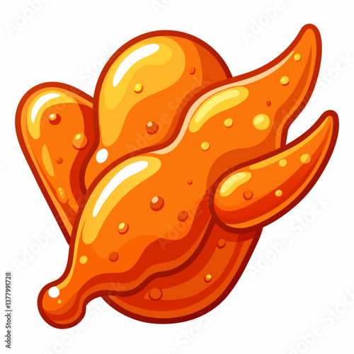 sweet and spicy chicken wings with honey glaze
