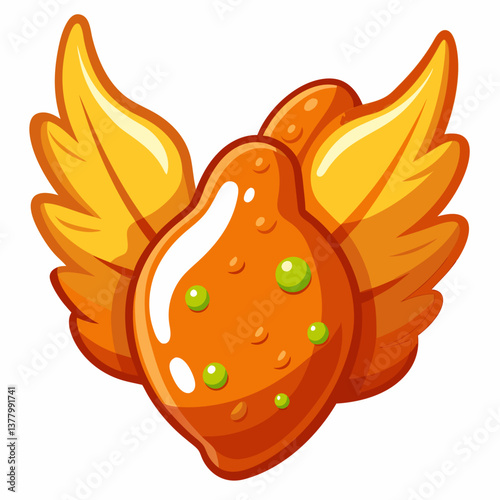 sweet and spicy chicken wings with honey glaze