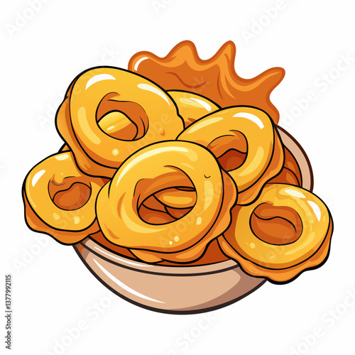 battered onion rings