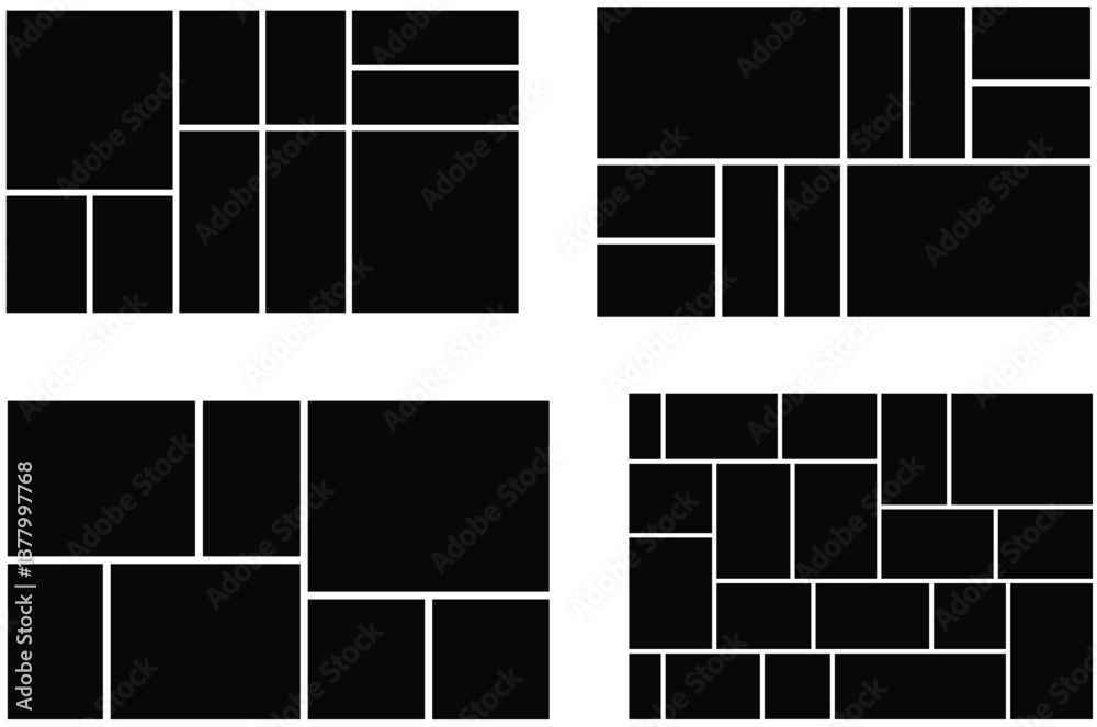 custom made wallpaper toronto digitalSet of empty photo collage template and background texture pattern. Mood board and wall picture presentation and portfolio collection. poster, mockup, banner, photo wall template.