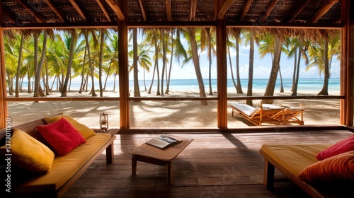 Cozy Beachfront Retreat with Tropical View and Relaxing Ambiance