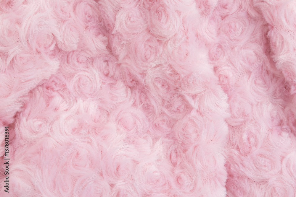 Pink soft fluffy material background