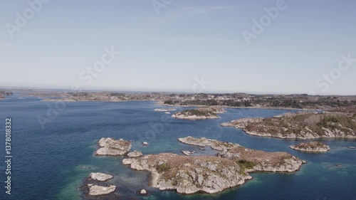 Drone footage of nature landscape in Norway