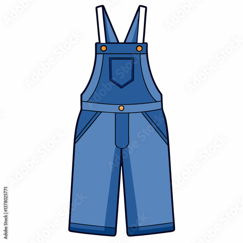 denim overalls with adjustable straps 