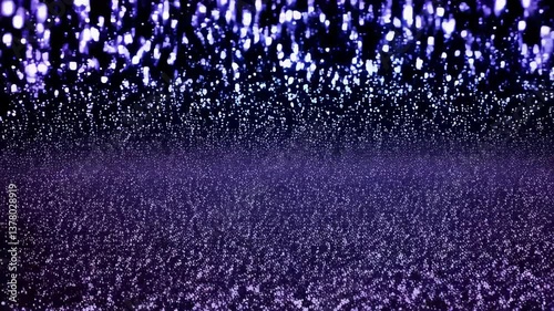 abstract background of purple water, An array of colorful lights dances and twinkles in the dark, transforming the environment into a magical experience. The vibrant hues captivate the audience