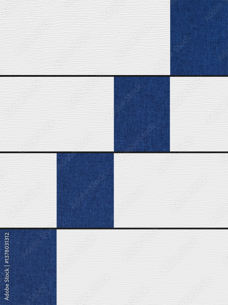 Fototapeta premium Abstract geometric composition with colored rectangles. Collage.