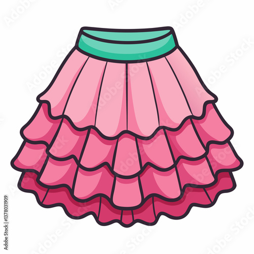 ruffled tutu skirt with elastic waistband