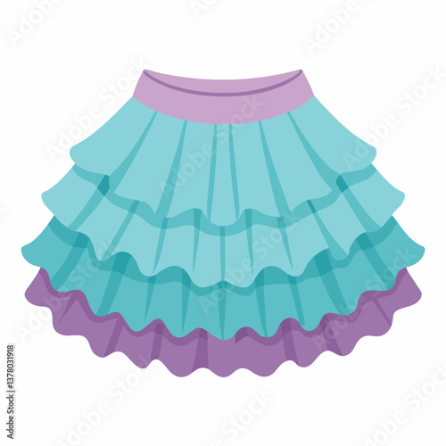 ruffled tutu skirt with elastic waistband