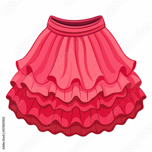 ruffled tutu skirt with elastic waistband