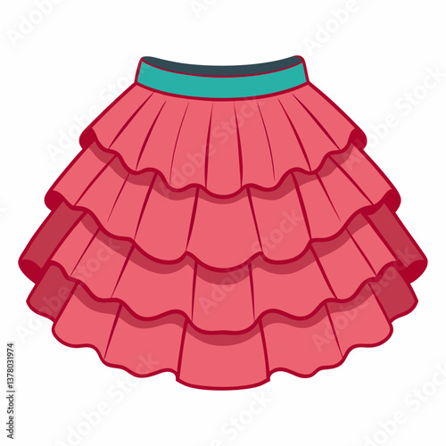ruffled tutu skirt with elastic waistband
