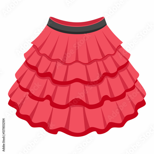 ruffled tutu skirt with elastic waistband