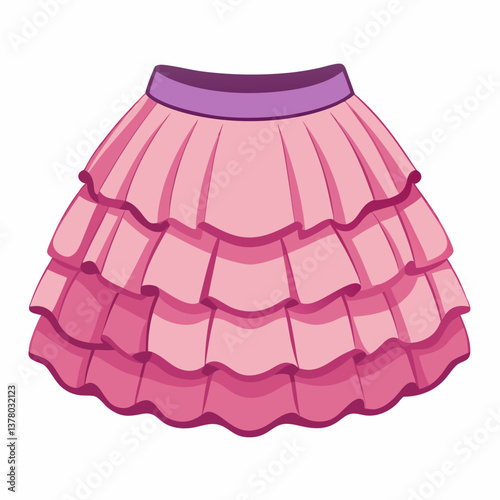 ruffled tutu skirt with elastic waistband