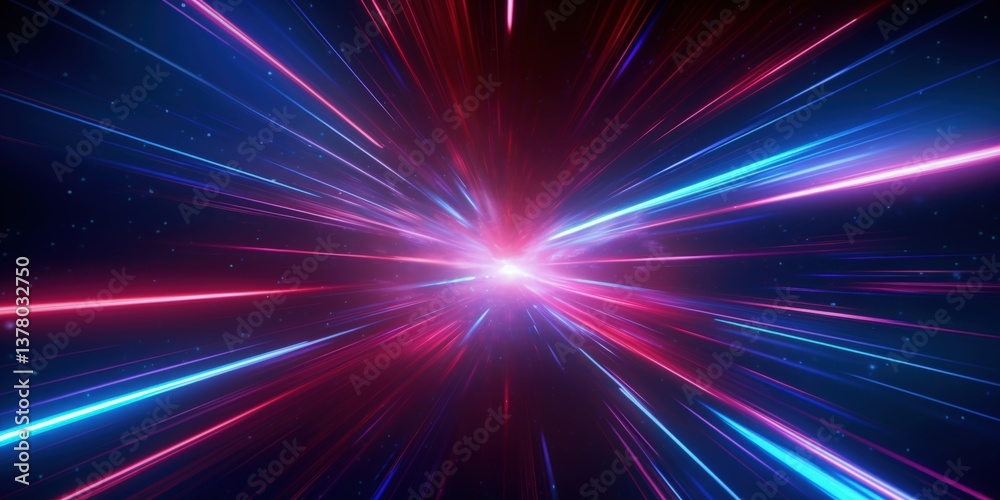 Fototapeta premium futuristic abstract colorful neon light motion technology digital concept, Digital Wave Abstract Technology Concept with Data Flow and Coding, Information Technology Connection, Cyberspace, motion 