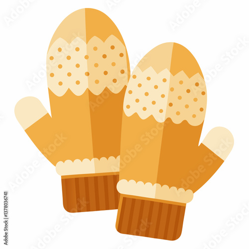 cozy fleece lined mittens with knit cuffs 