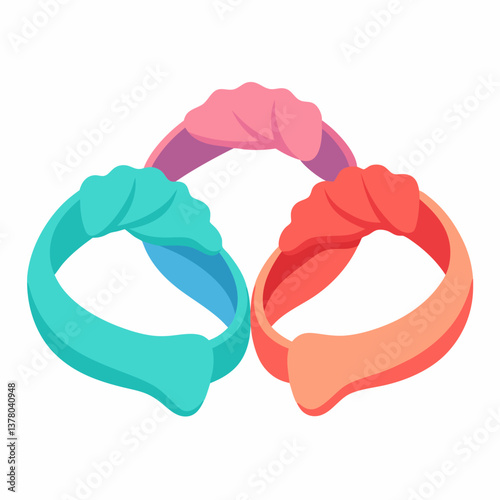 soft stretch cotton headbands set 