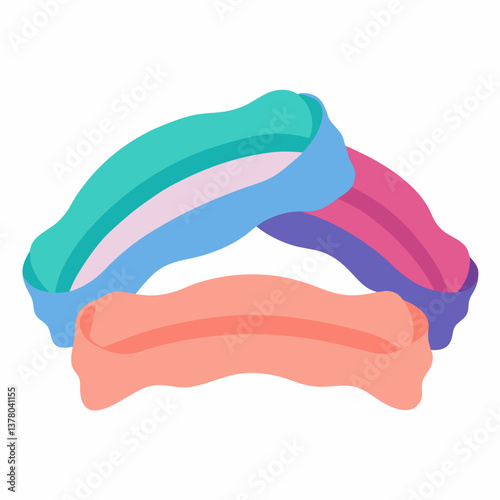 soft stretch cotton headbands set 