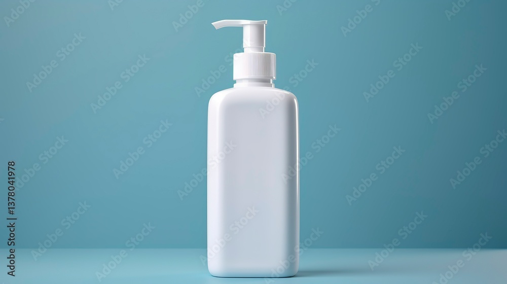 A photo of a white bottle of hand sanitizer. A photo of a white bottle of hand sanitizer.