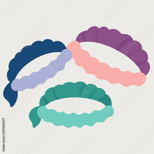 soft stretch cotton headbands set 