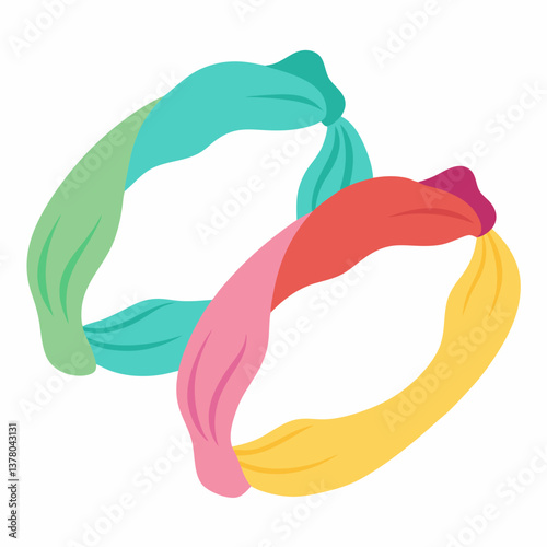soft stretch cotton headbands set 
