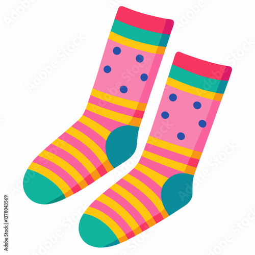 colorful knee high socks with cute patterns