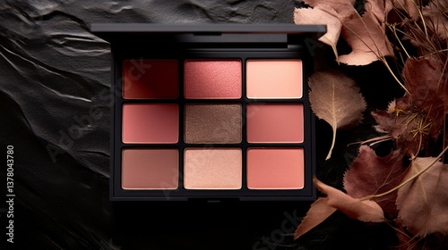 A photo of an elegant compact blush palette.