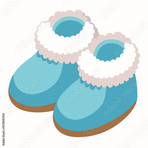 fluffy sherpa lined baby booties 