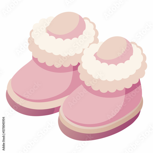 fluffy sherpa lined baby booties 