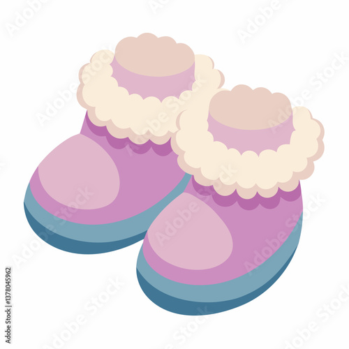 fluffy sherpa lined baby booties 