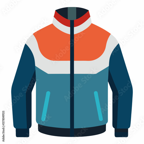 sporty zip up windbreaker jacket 