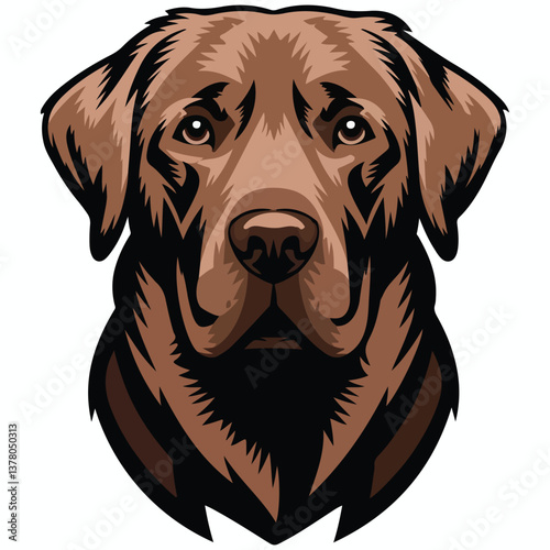 Anatolian Shepherd Dog Head Face Vector Stock Illustration Dog