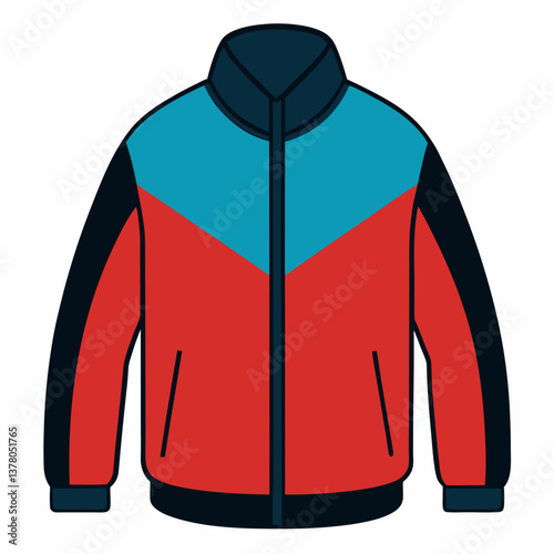 sporty zip up windbreaker jacket 