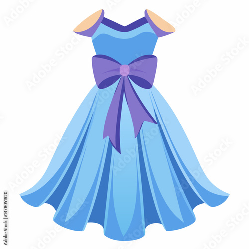 flowy chiffon dress with satin bow