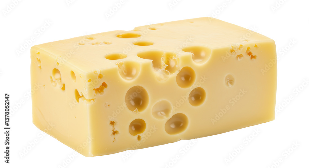 Isolated Swiss Cheese Isolated Swiss Cheese