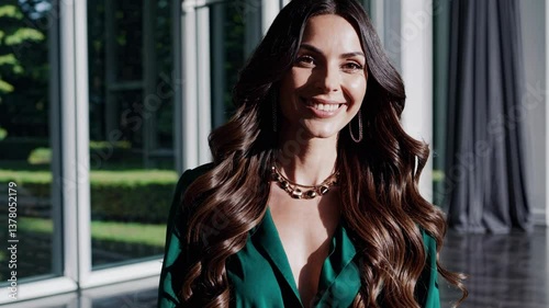 The Elegant Woman in Green