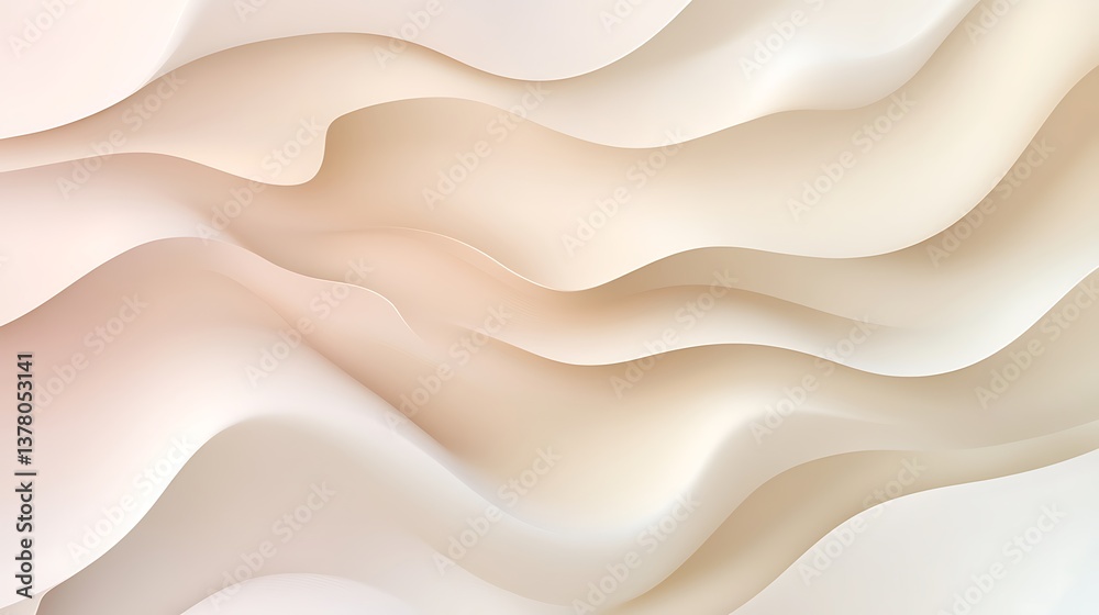 Fototapeta premium Creamy Wave Abstract Background.