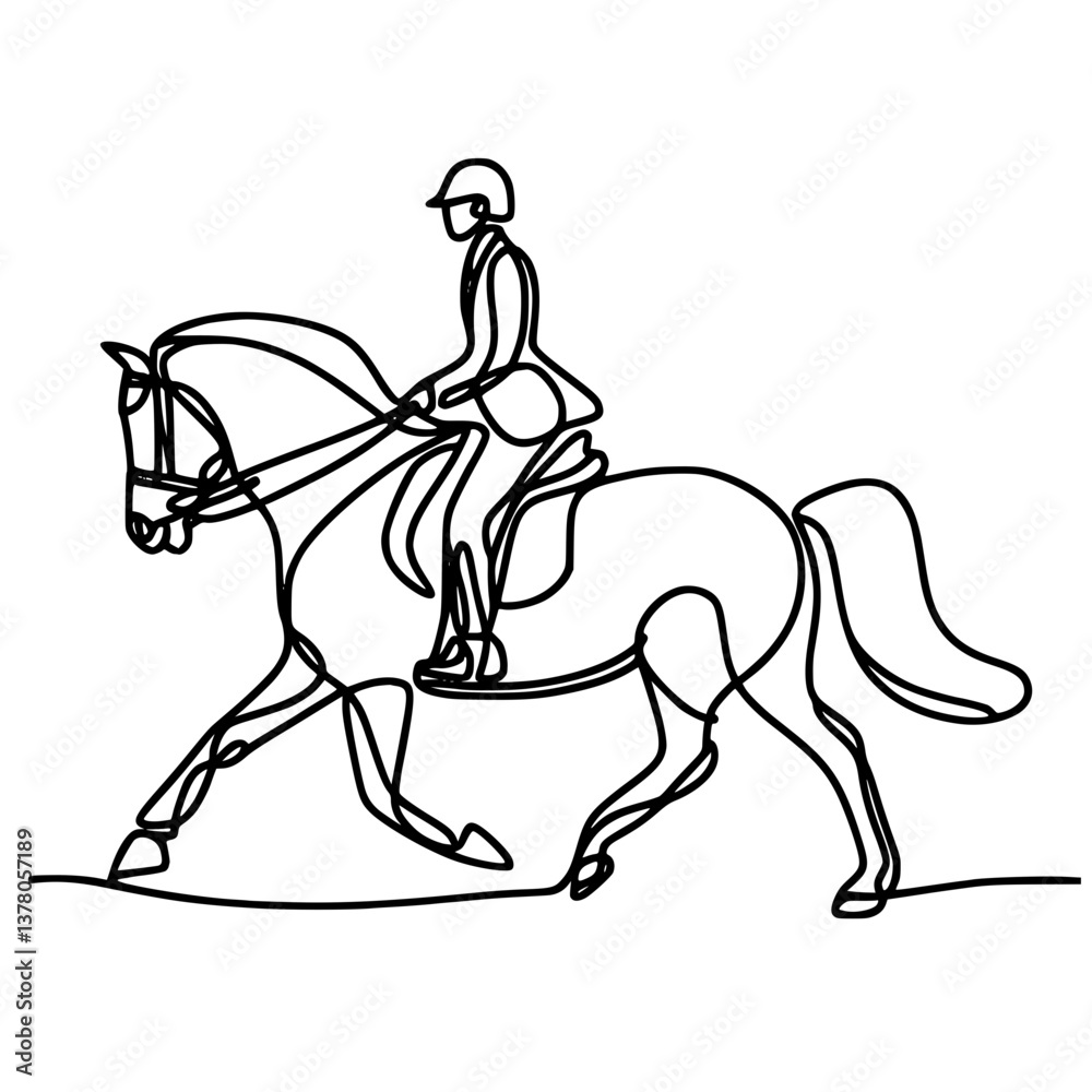 Fototapeta premium horse riding on a horse, horse riding horse, horse and rider