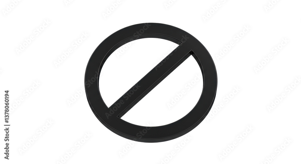 Isolated Prohibition Sign Isolated Prohibition Sign
