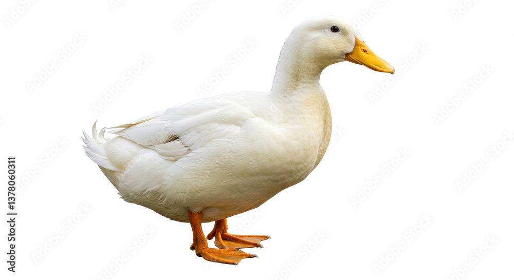 Isolated White Duck Isolated White Duck