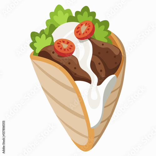 grilled lamb gyros with tzatziki sauce