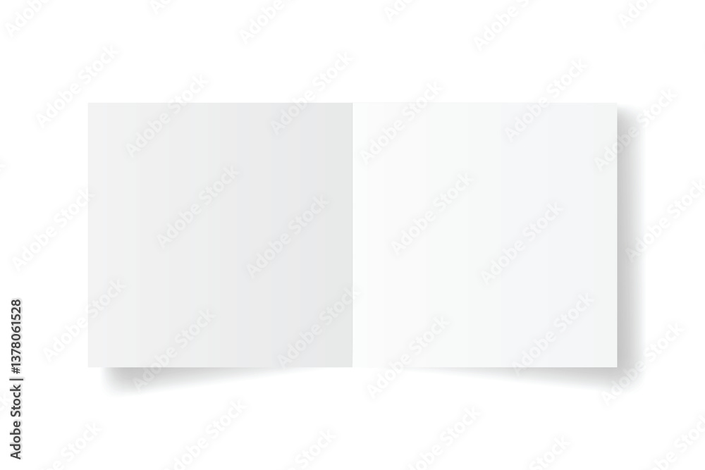 Realistic opened wide blank book. Horizontal brochure page, notebook, magazine, booklet, brochure, cover. Mock up template for your design. Blank paper for graphic, business, education. Realistic opened wide blank book. Horizontal brochure page, notebook, magazine, booklet, brochure, cover. Mock up template for your design. Blank paper for graphic, business, education.