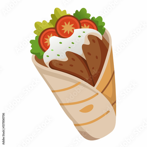 grilled lamb gyros with tzatziki sauce