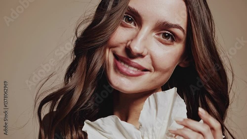 The Elegant Woman Smiling