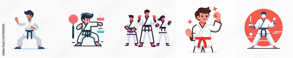 group of vectors doing karate group of vectors doing karate