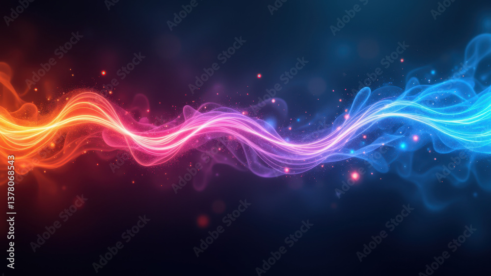 A stylized, dynamic abstract background with flowing colors, suitable for tech-themed presentations or media content. A stylized, dynamic abstract background with flowing colors, suitable for tech-themed presentations or media content.