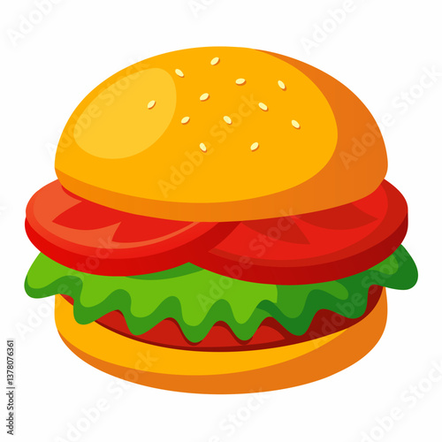 grilled burger with roasted red pepper 