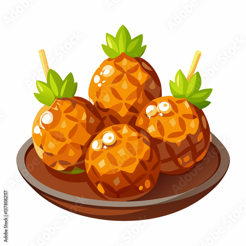 teriyaki pineapple glazed meatballs