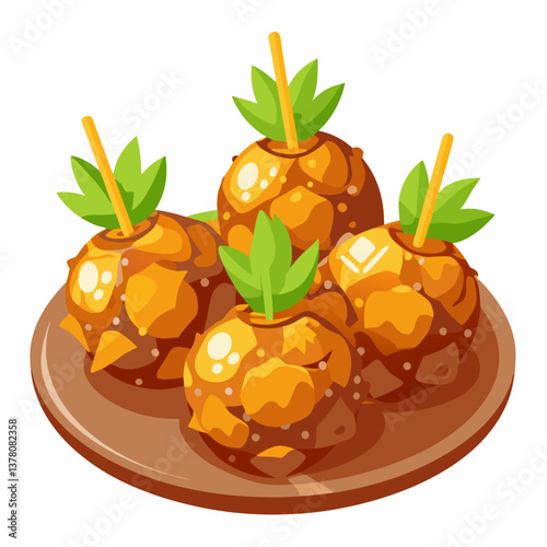 teriyaki pineapple glazed meatballs