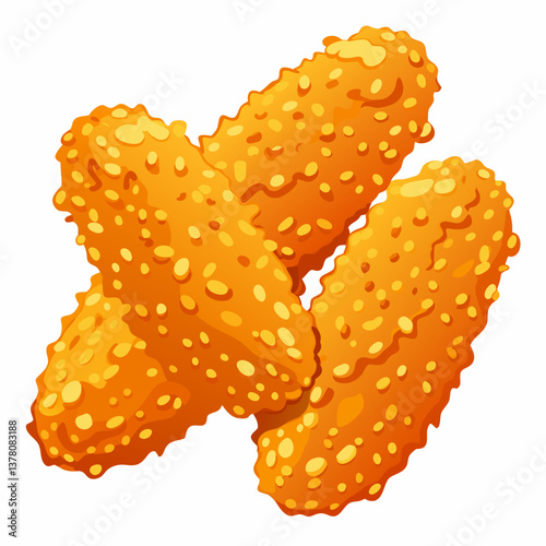 crispy sesame crusted chicken fingers 